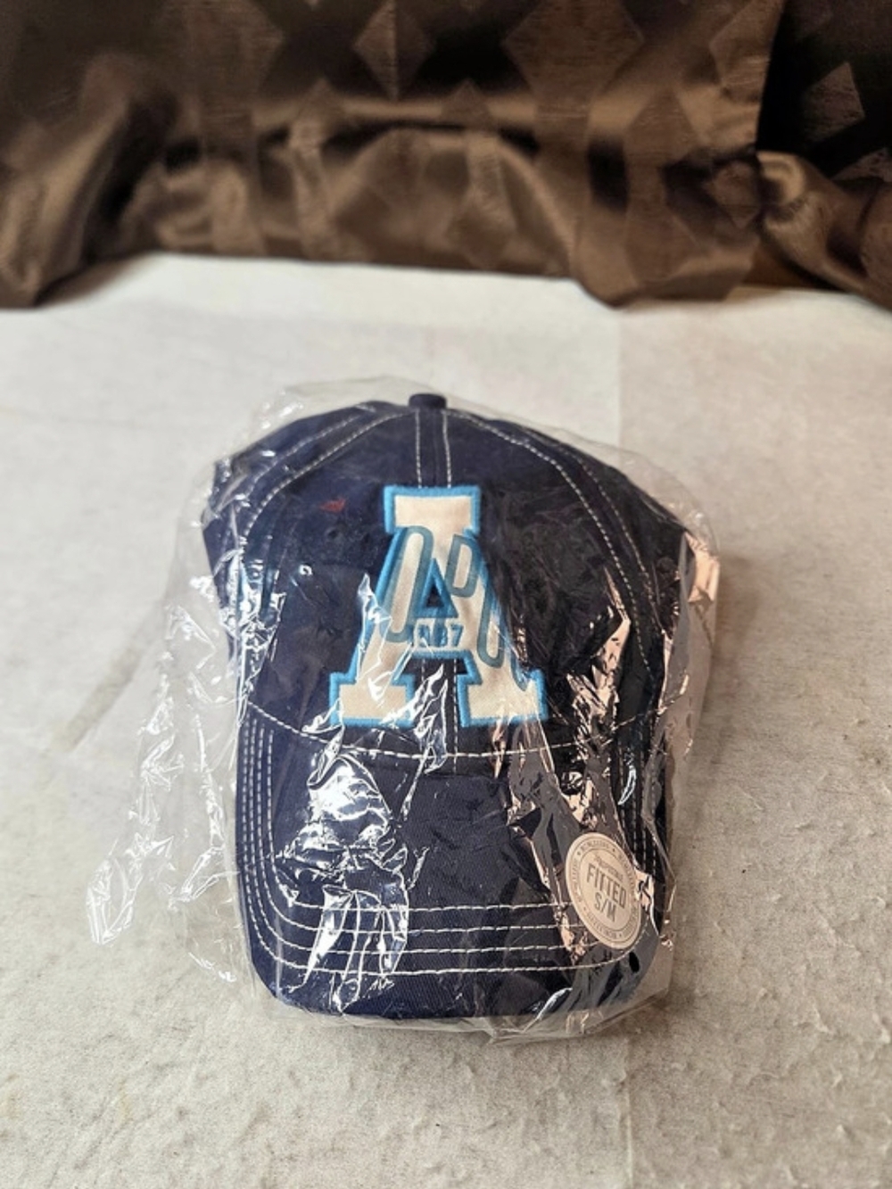 Mens Aeropostale Fitted Blue/White Hat NWT
